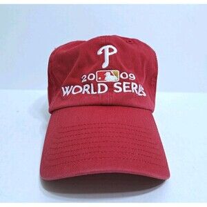 Philadelphia Phillies 2009 World Series Hat Red 47 Twins Strapback Adjustable